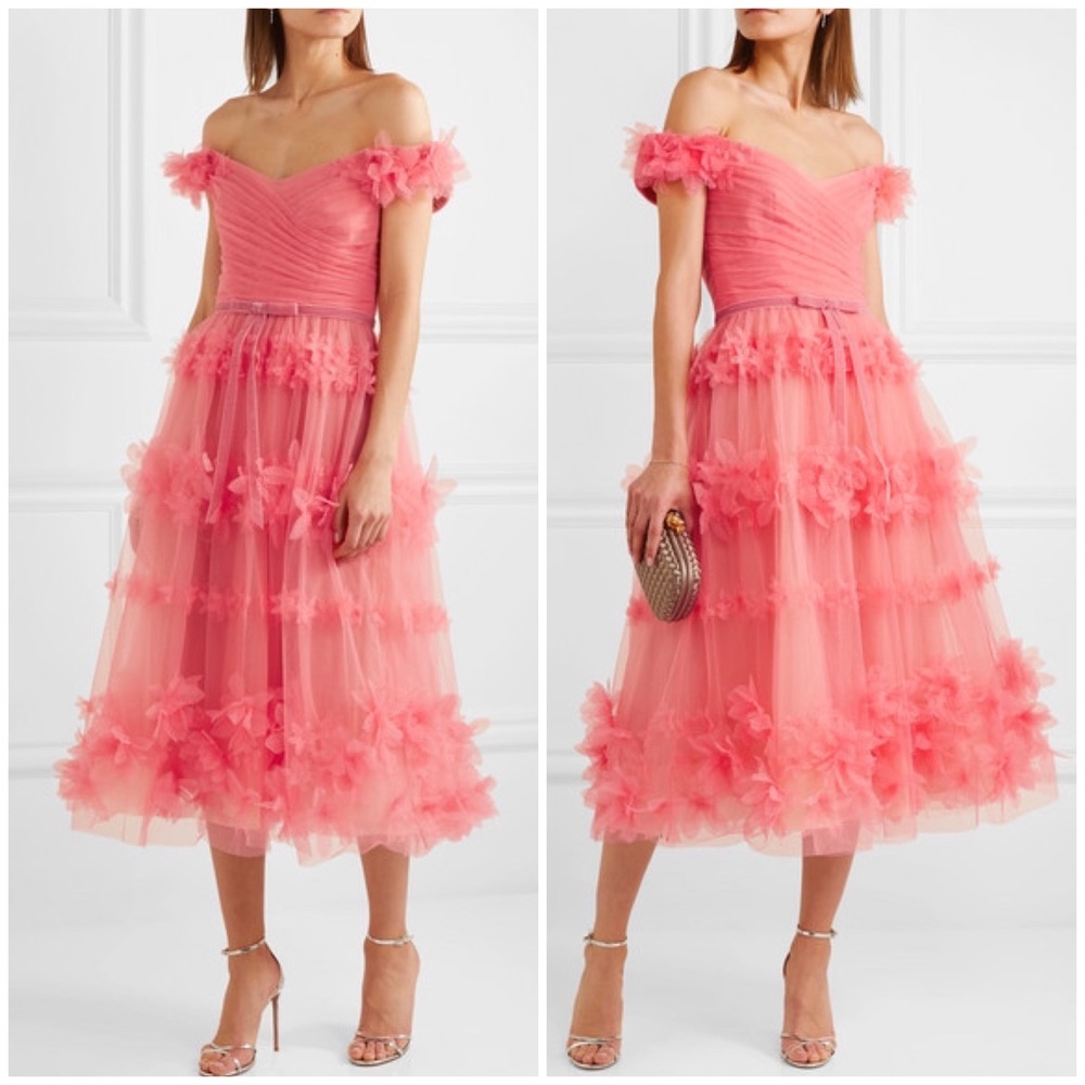 Marchesa Notte Tea Dress